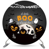 Runden Wenig Buh Ist Fast Fällig Babydusche Hintergrund